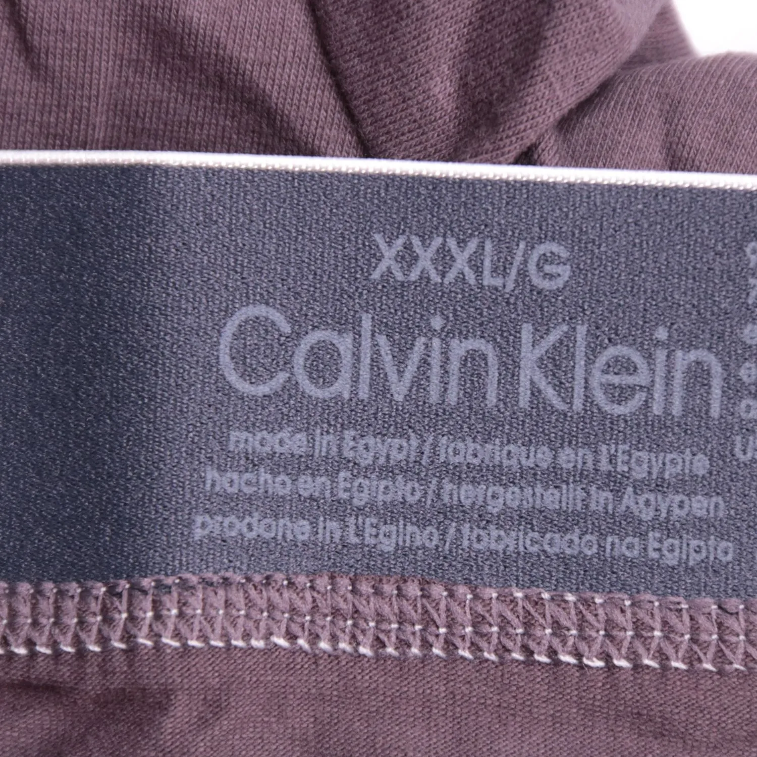 Тёмно-коричневые трусы Calvin Klein с широким поясом, размер 56 (XXL)