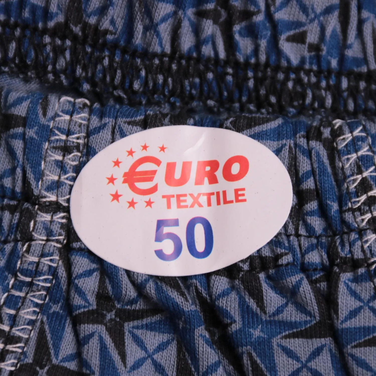 Синие трусы-боксеры EURO TEXTILE с рисунком, размер 50 (L)
